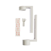 White Holder With Double-sided Tape, For Squeezable Dispenser - 10Pack