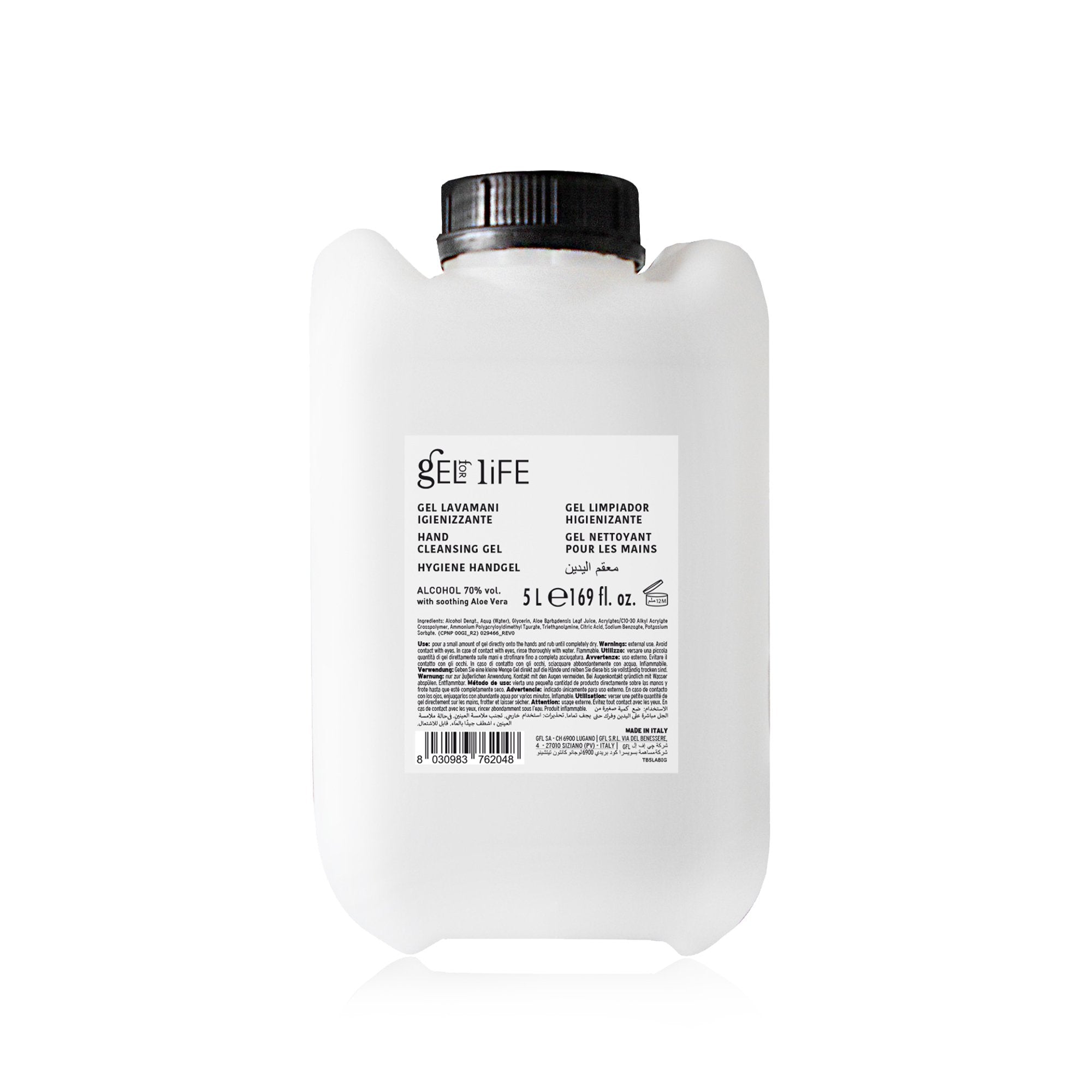Gel For Life - Hand Cleansing Gel Hydroalcoholic (5 L)