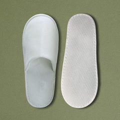 No Logo Room Slippers Eco In Polyester Sponge, Closed On Top - 100Pack