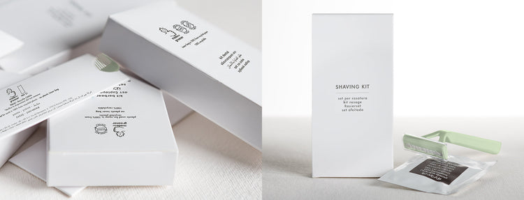 Gfl Futura eco sustainable amenities collection in recycled and recyclable paper to be more green