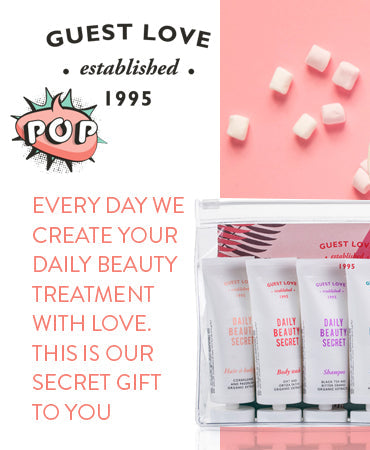 EVERY DAY WE CREATE YOUR DAILY BEAUTY TREATMENT THIS IS OUR SECRET GIFT TO YOU. GFL Contemporary Hotel Amenities since 1995.