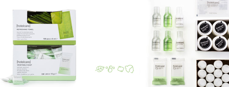 THE NEW HOTEL CARE IS A RANGE EXCLUSIVELY THOUGHT FOR THE CASH & CARRY MARKET. THE PARTICULARITY OF THIS RANGE IS ITS PACKAGING: INTENTIONALLY STUDIED FOR THE RETAIL SALES. Cash and carry Hotel Amenities