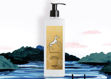 MEMO IRISH LEATHER FRAGRANCE. GFL Luxury Hotel Parfumery Amenities. Wall dispenser.