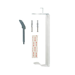 UPON REQUEST - Minimal Stainless-Steel Wall Bracket - White Powder-Coated - For Pump Dispenser- 10Pack