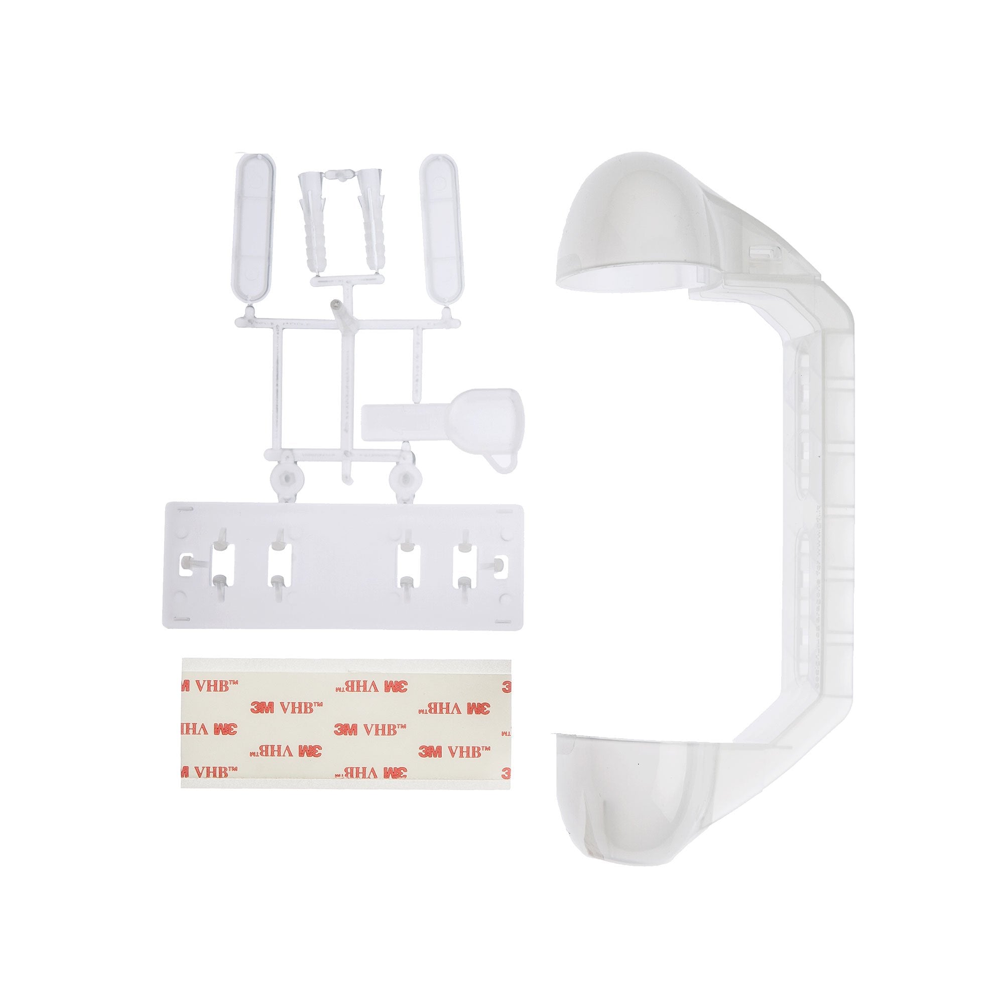 Semi-transparent Holder With Double Side Tape, For Squeezable Dispenser