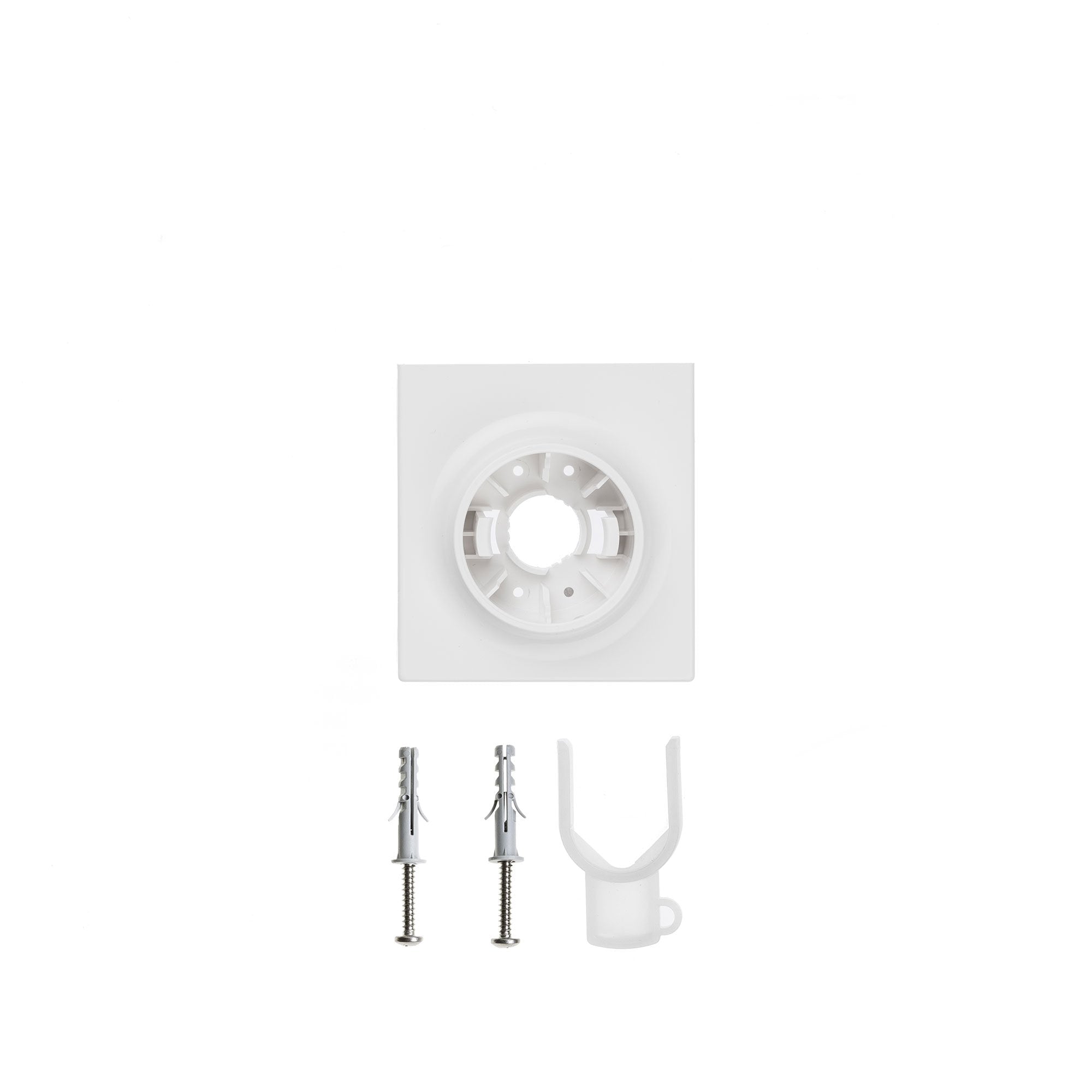 White Abs Short Support Bracket For "Shelfsoap" Dispenser 