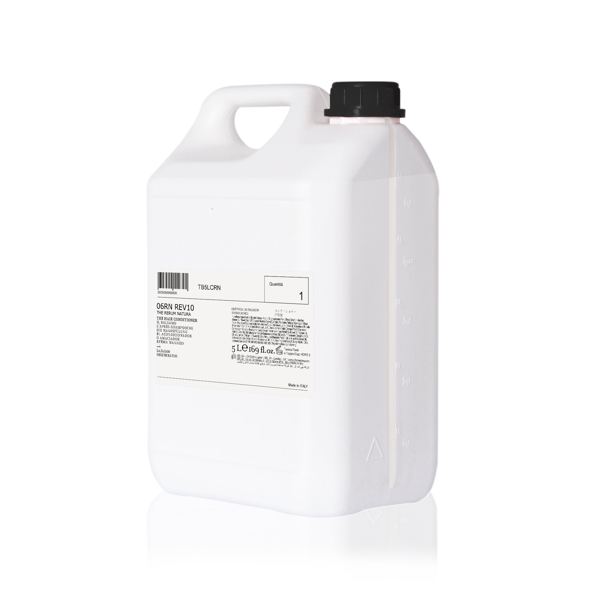 The rerum natura organic certified hair conditioner tank (5 L)